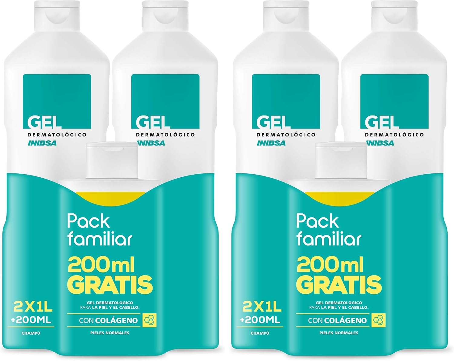 Thumbnail 6 de INIBSA Gel de baño dermatológico (pack 2 x 1 L) para cuidado de piel y cabello