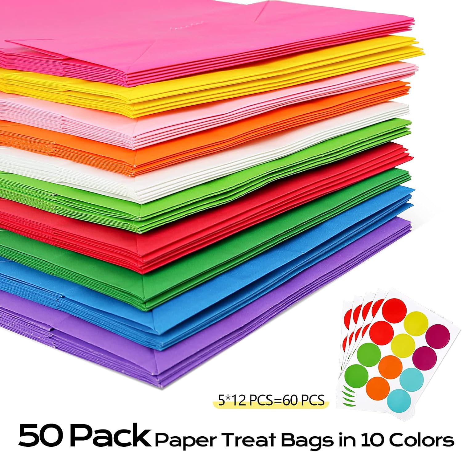 Detalle 2 de TOOELMON 50 PCS Paper Party Bags 130x80x240mm