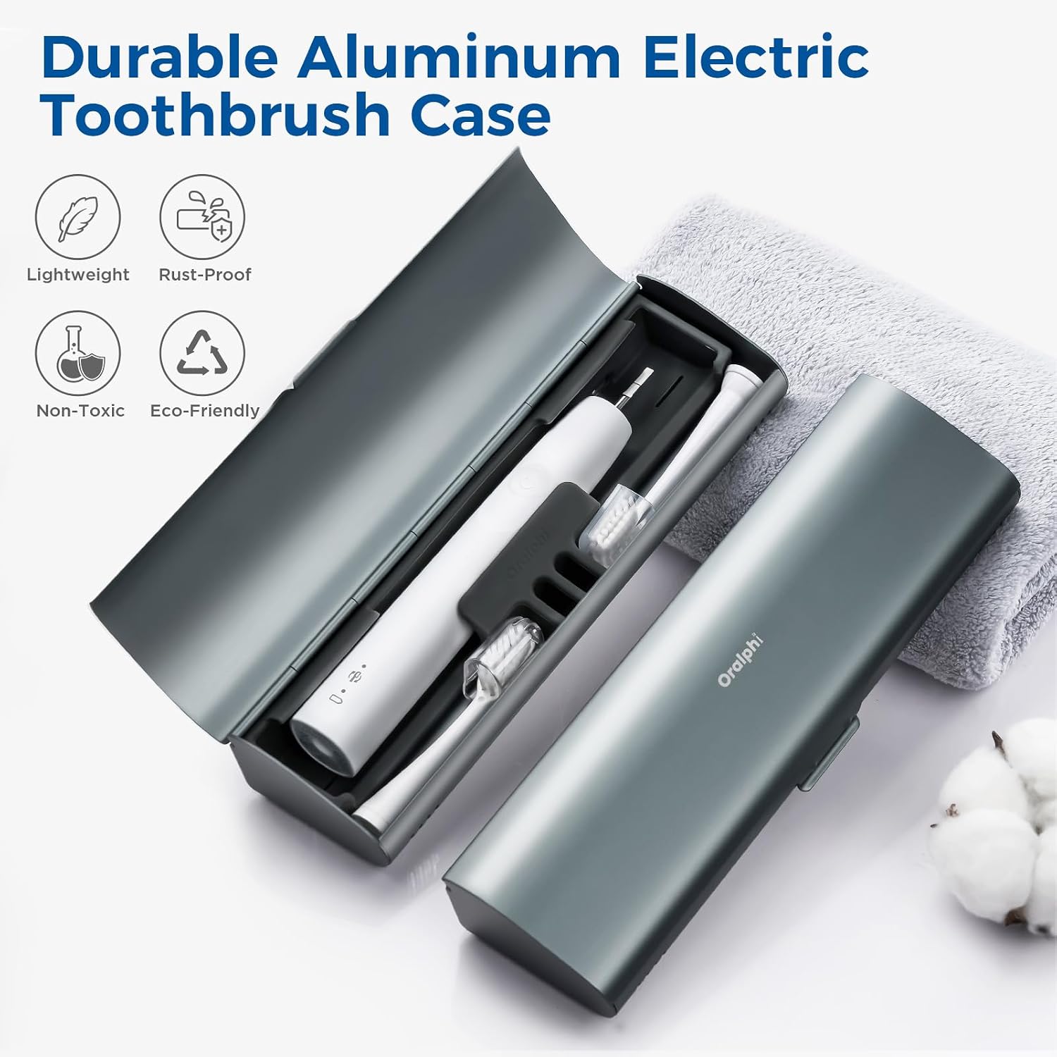 Detalle 2 de Oralphi Electric Toothbrush Travel Case, Aluminum