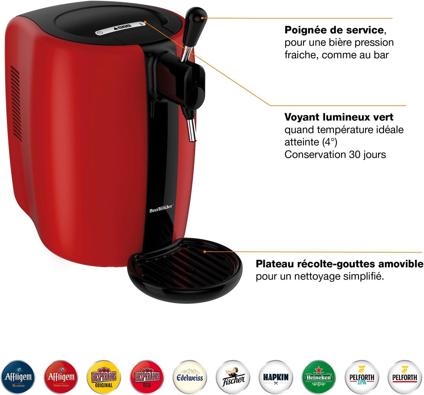 Detalle 2 de Seb Beertender Tireuse à Bière 5 L VB310510 – Qualité pression et contrôle de température