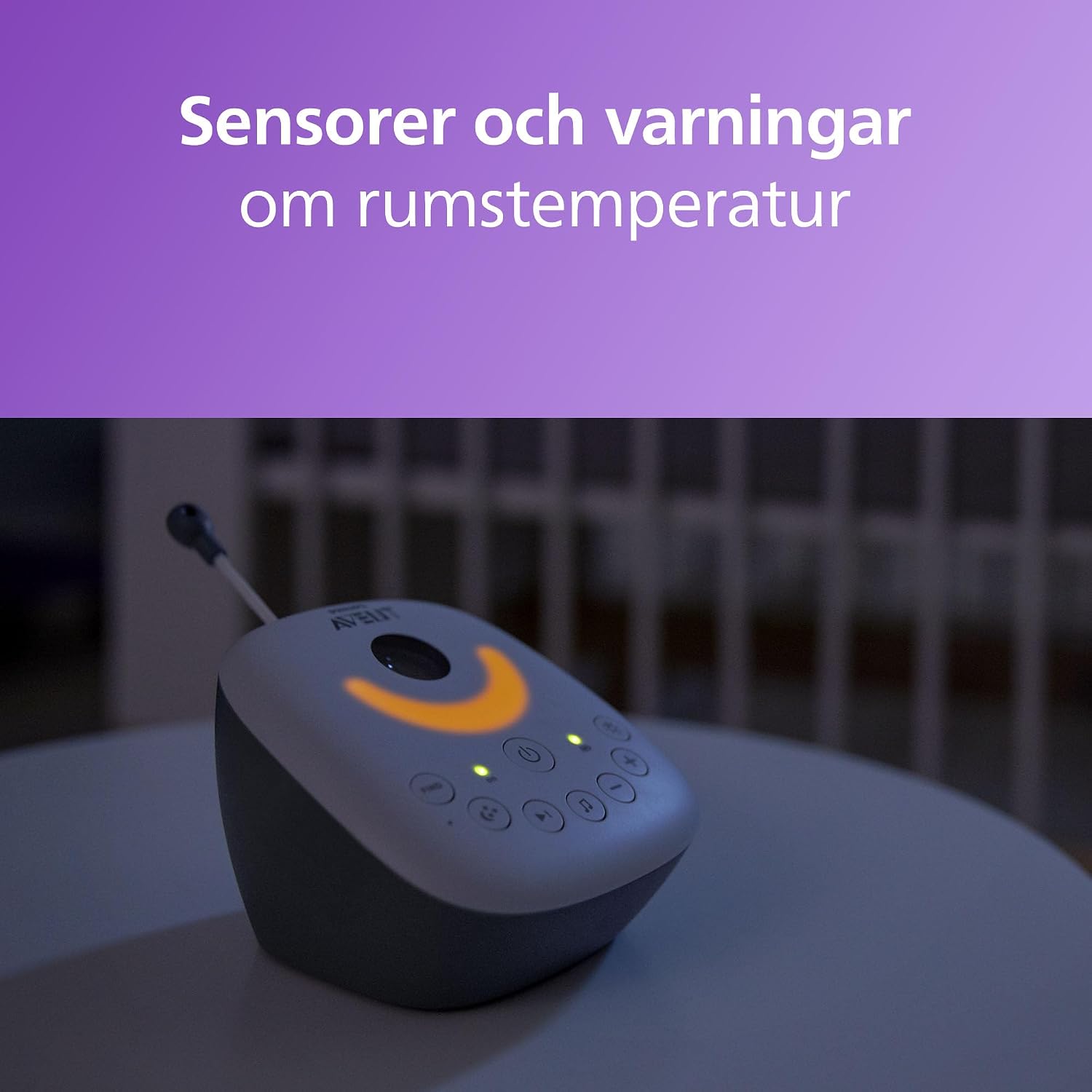 Detalle 2 de Philips Avent SCD733/26 DECT-ljudbabyvakt med stjärnprojektor och nattläge