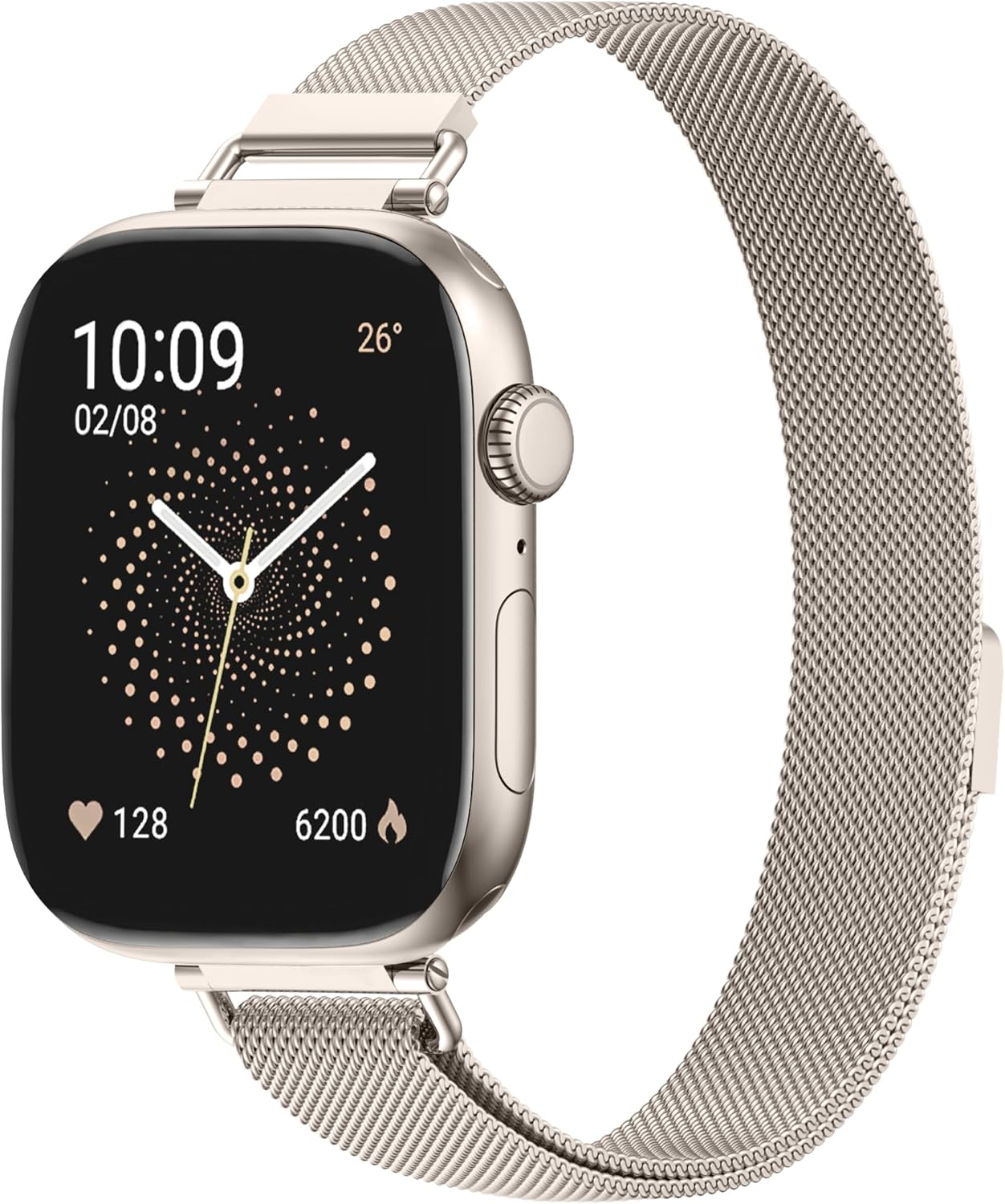 Detalle de WADELIZ Ultra-Slim Milanese Loop: 14mm Lightweight Mesh Band for Apple Watch