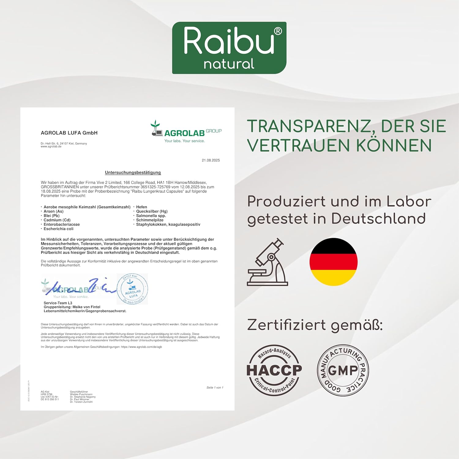 Detalle de Lungenkraut Kapseln Hochdosiert mit Königskerzen – 600 mg pro Tagesdosis, 160 Kapseln, vegan & frei von Zusätzen