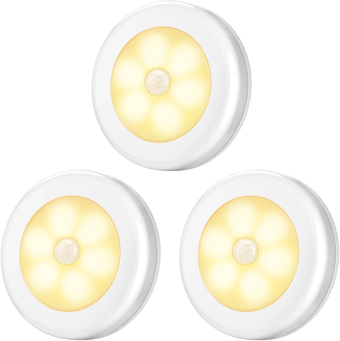 Thumbnail 5 de AMIR Nachtlicht mit Bewegungsmelder – LED Lichtspender für Flur, Schlafzimmer und Kinderzimmer (Weiß, 3er Set)