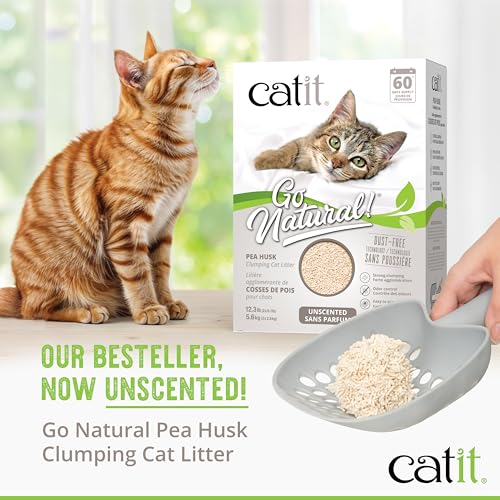 Detalle de Arena para Gatos Aglomerante de Cascara de Guisante Go Natural, Sin Aroma — Catit