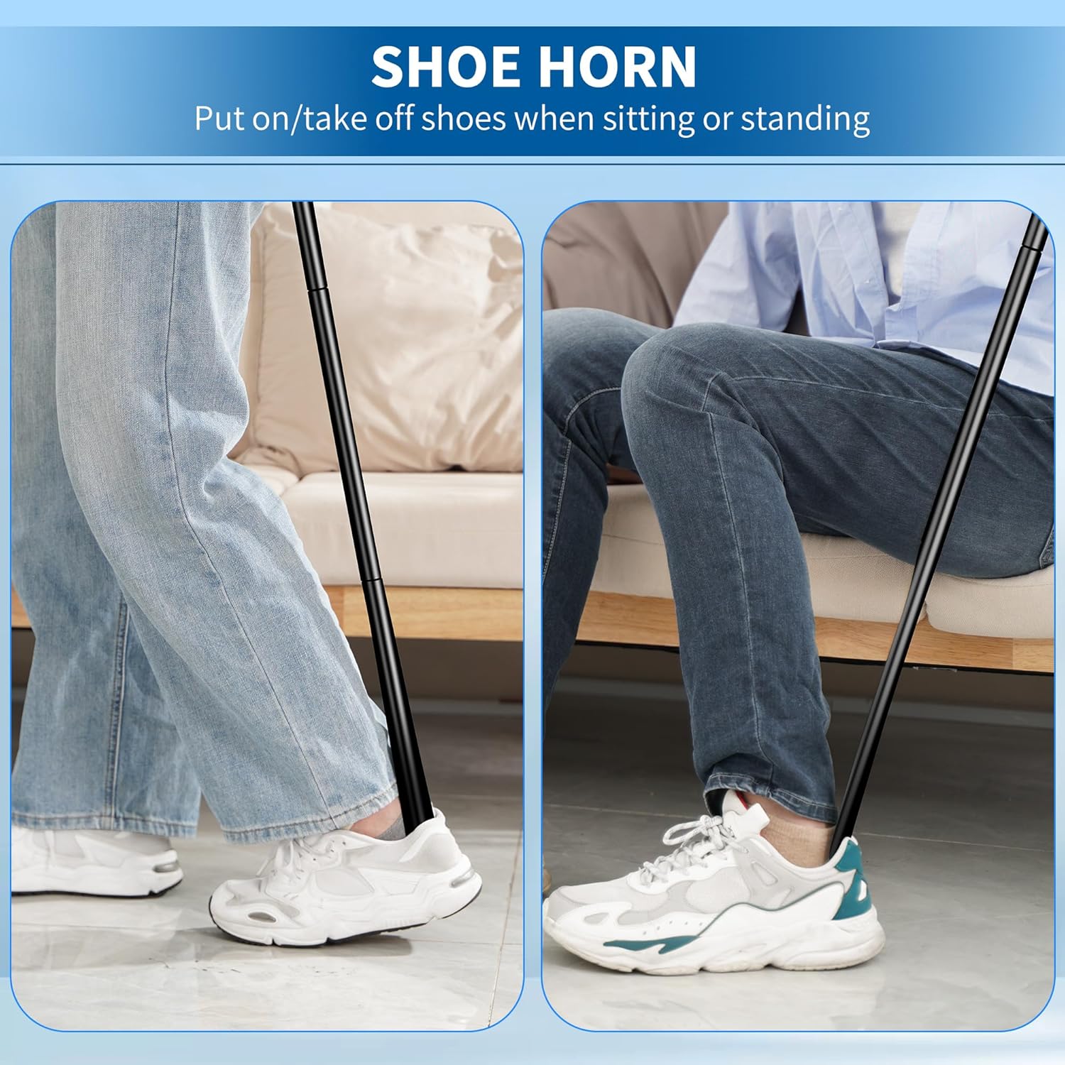Detalle de Kekoy 35.5 Inch dressing stick with shoe horn 👞