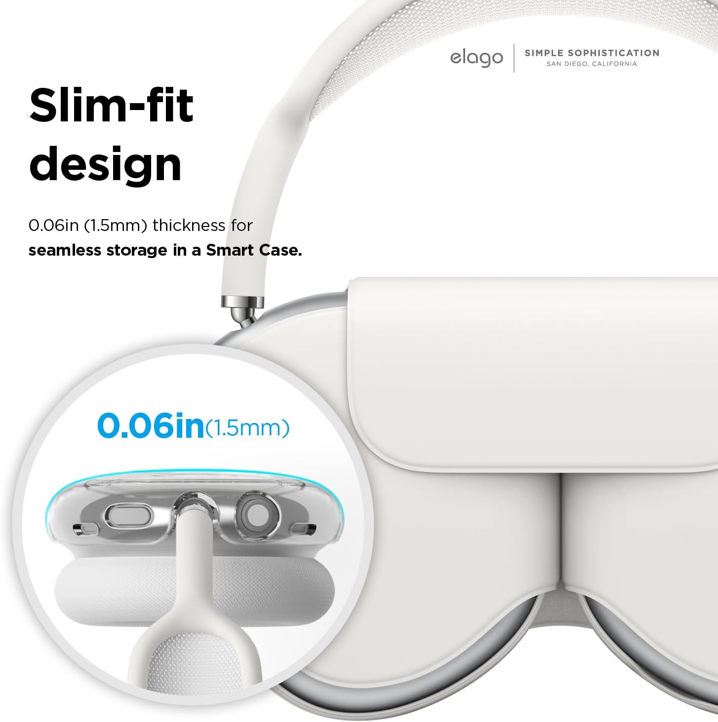 Thumbnail 6 de elago coque transparente anti-chocs pour AirPods Max (et AirPods Max 2) — étui clair de protection