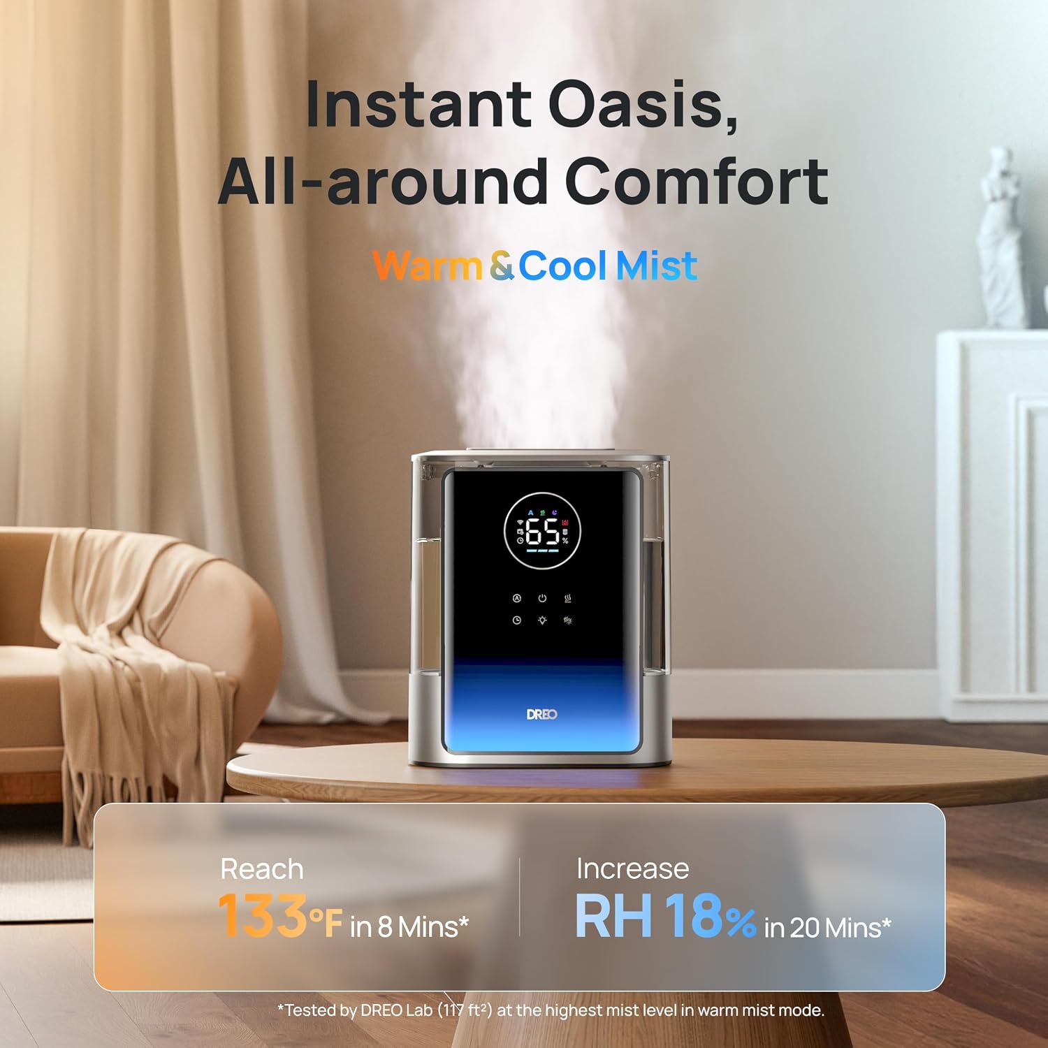 Detalle 2 de DREO HM717S 8L Smart Humidifier for 600 ft² 🌫