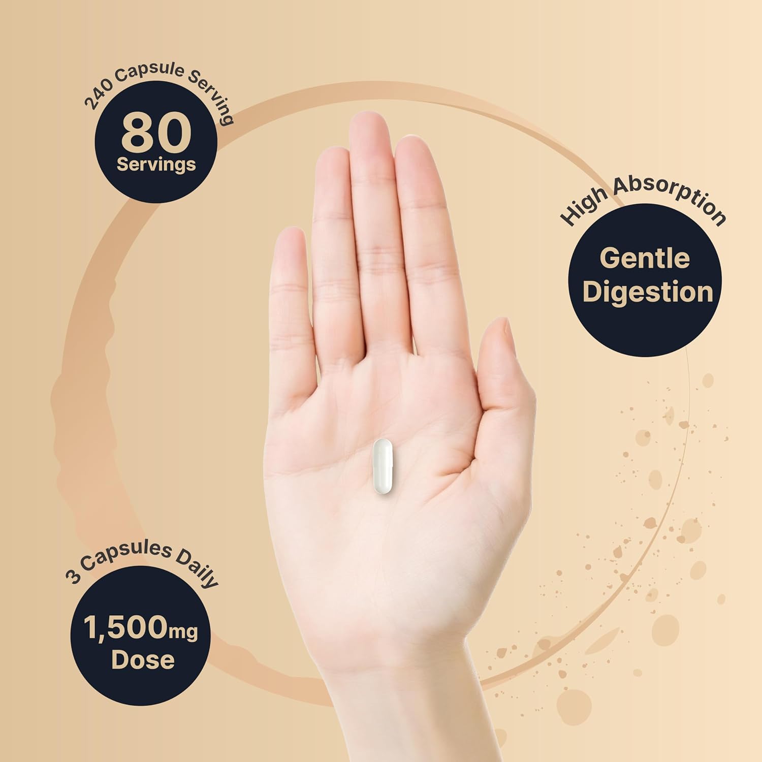 Detalle 2 de NatureBell Magnesium Malate Capsules 1,500 mg