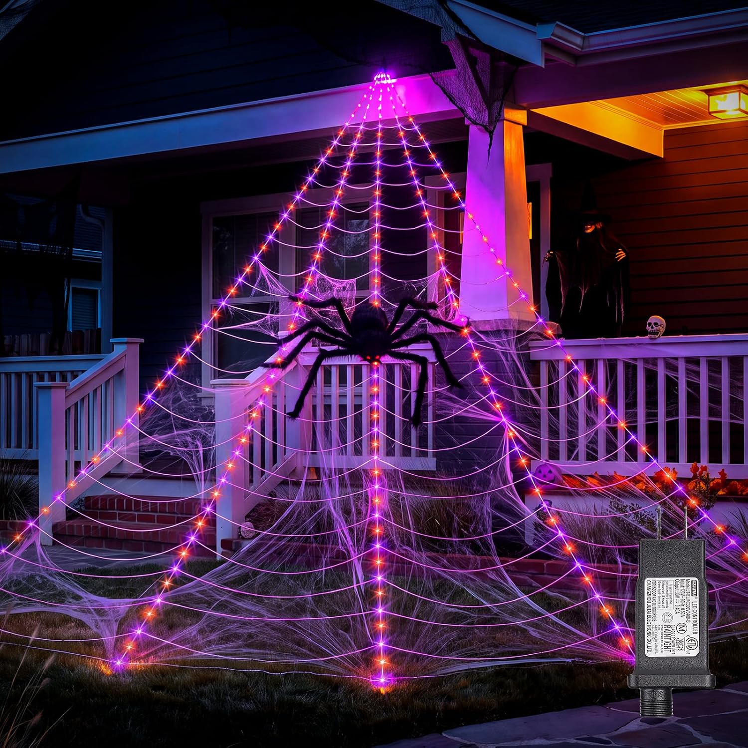 Detalle de Brightown Spider Web Lights, 255 LEDs
