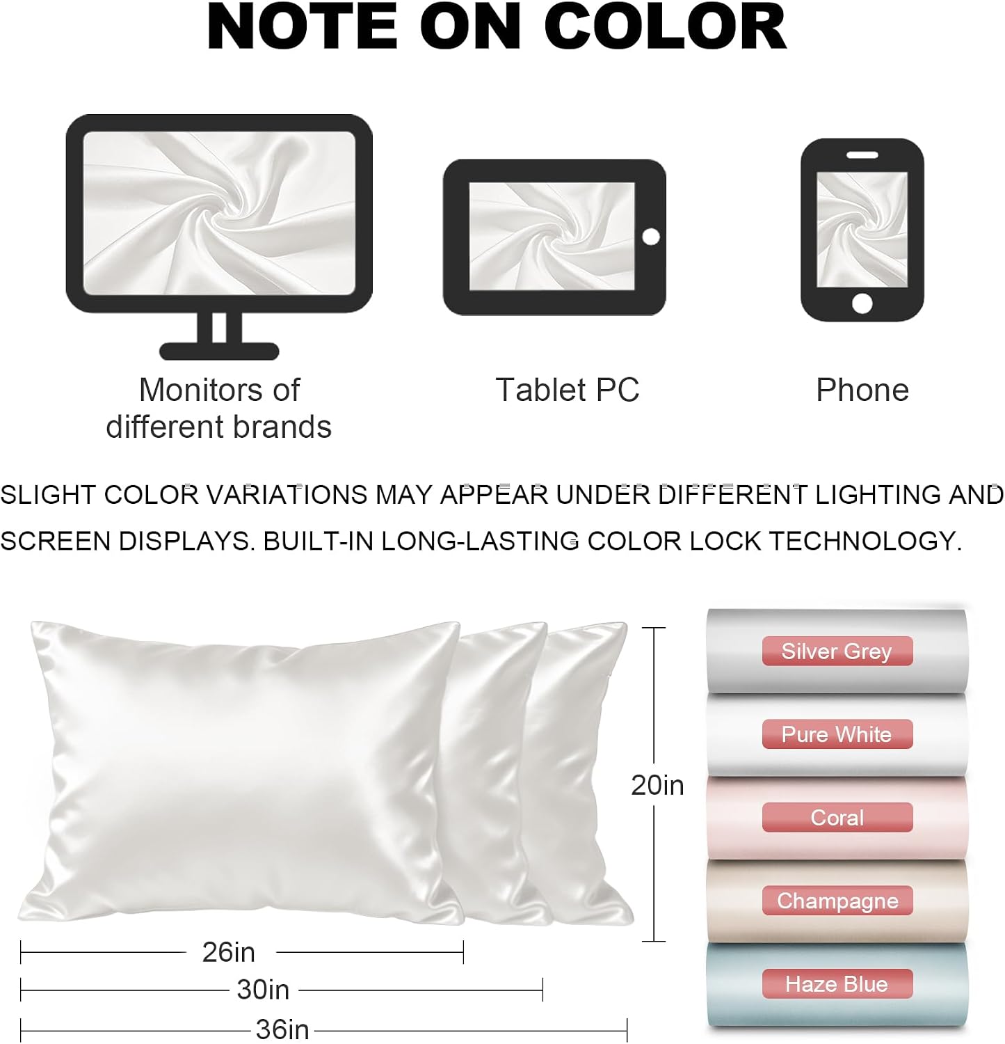 Thumbnail 6 de LYSHIN Silk Pillowcase, 19 Momme