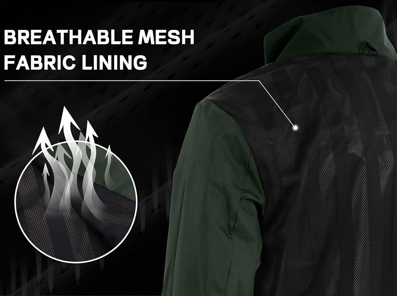 Detalle de Halfword Outdoor Jacke Herren Softshelljacke mit Kapuze – Wind- und Wasserdicht