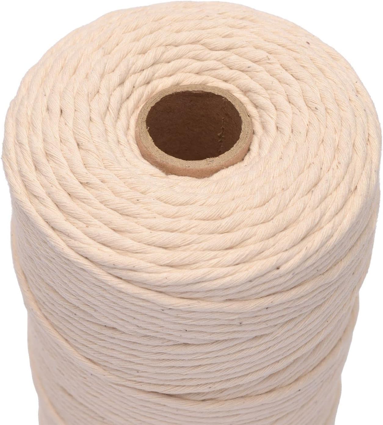 Detalle de Vaessen Creative Corde macramé Naturel – 3 mm x 100 m, 100% coton