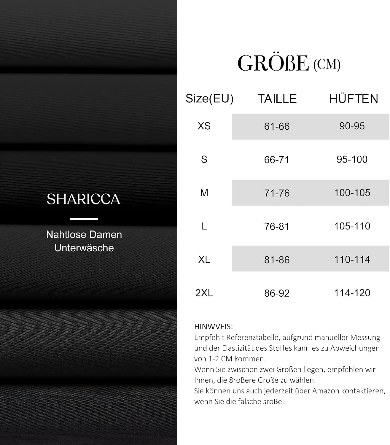 Detalle de SHARICCA Nahtlose String Tanga Damen – unsichtbarer No-Show Thong mit 100% Baumwoll-Schritt