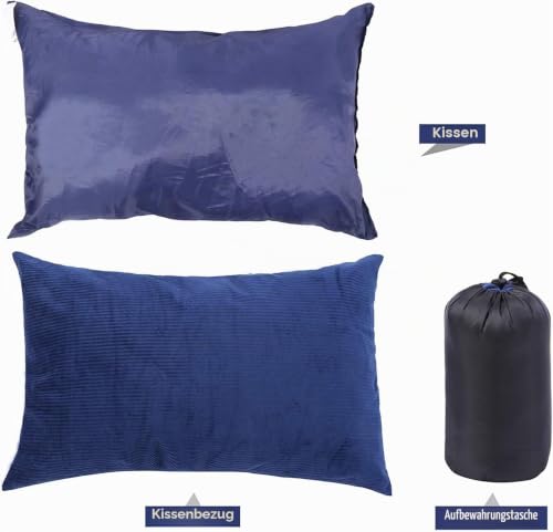 Thumbnail 8 de REDCAMP Camping Kopfkissen Komprimierbar 30x40cm, leicht & weich, Blau