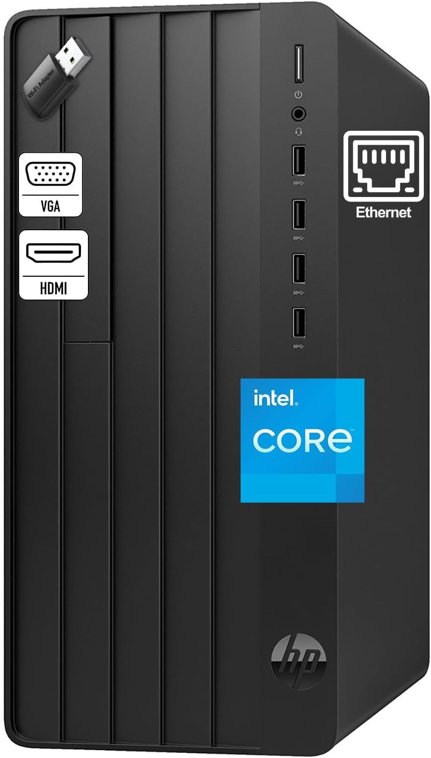 Detalle de HP Tower Desktop PC with 256GB SSD
