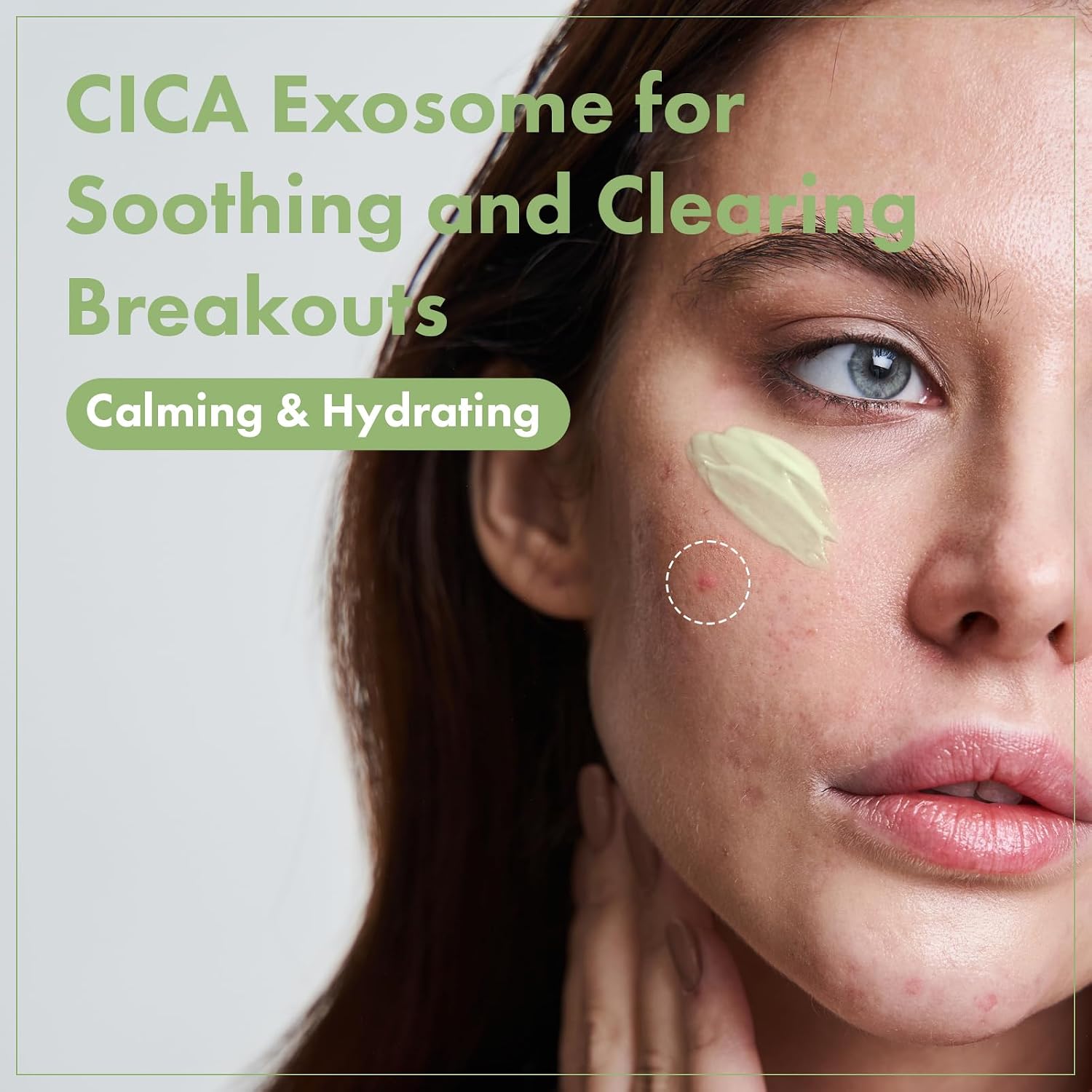 Detalle 2 de TOSOWOONG Crema Viso Exosome CICA – Idratazione lenitiva per pelli sensibili, 50 ml