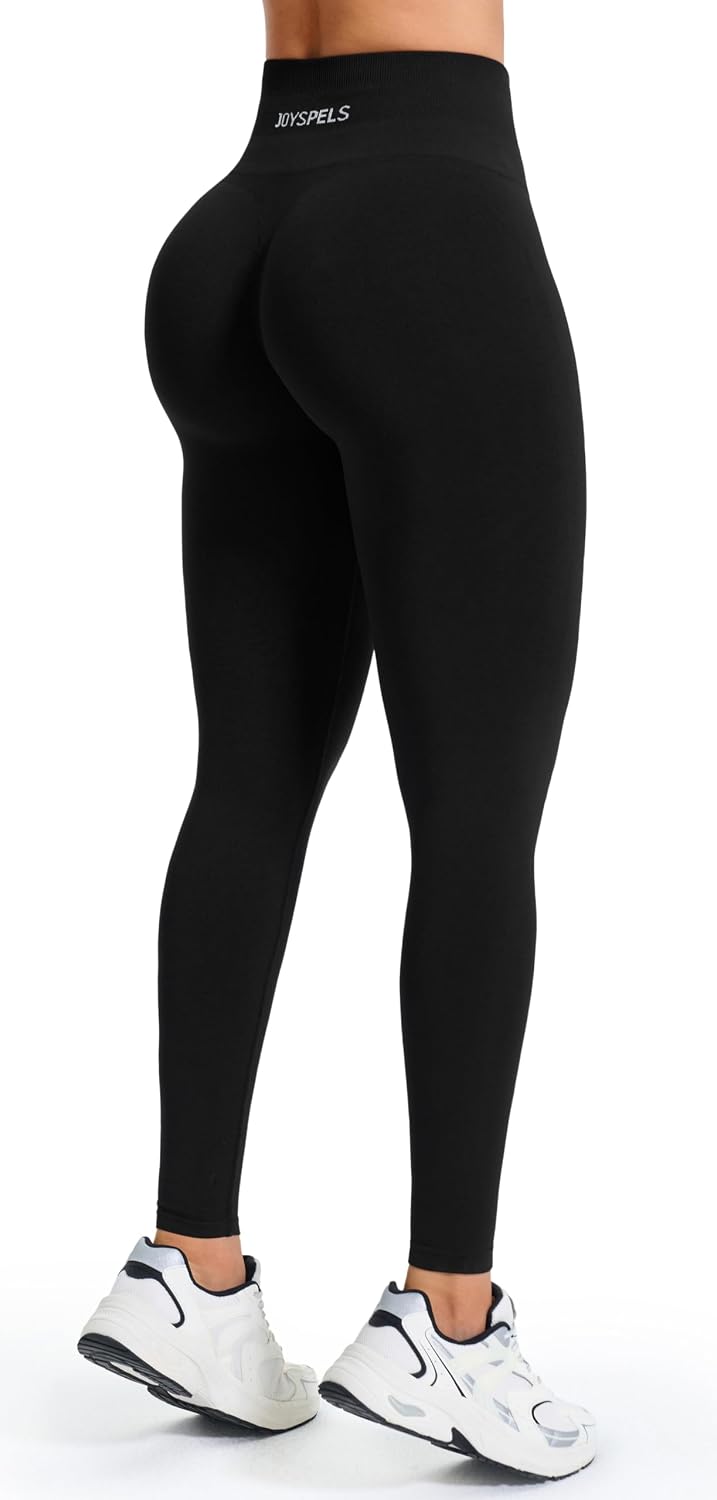 Detalle 2 de JOYSPELS Damen Scrunch Sportleggings Seamless – Gym-, Yoga- und Jogginghose mit 360°-Stretch