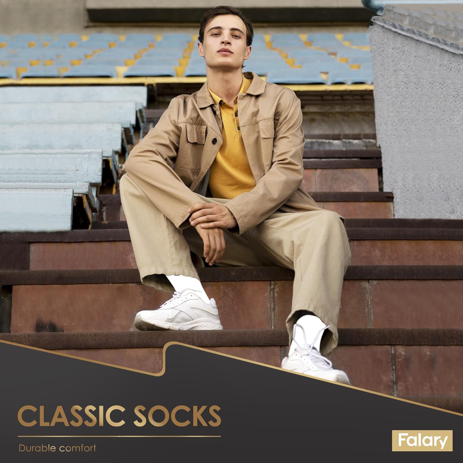 Thumbnail 1 de FALARY mens cotton socks, 12 pairs