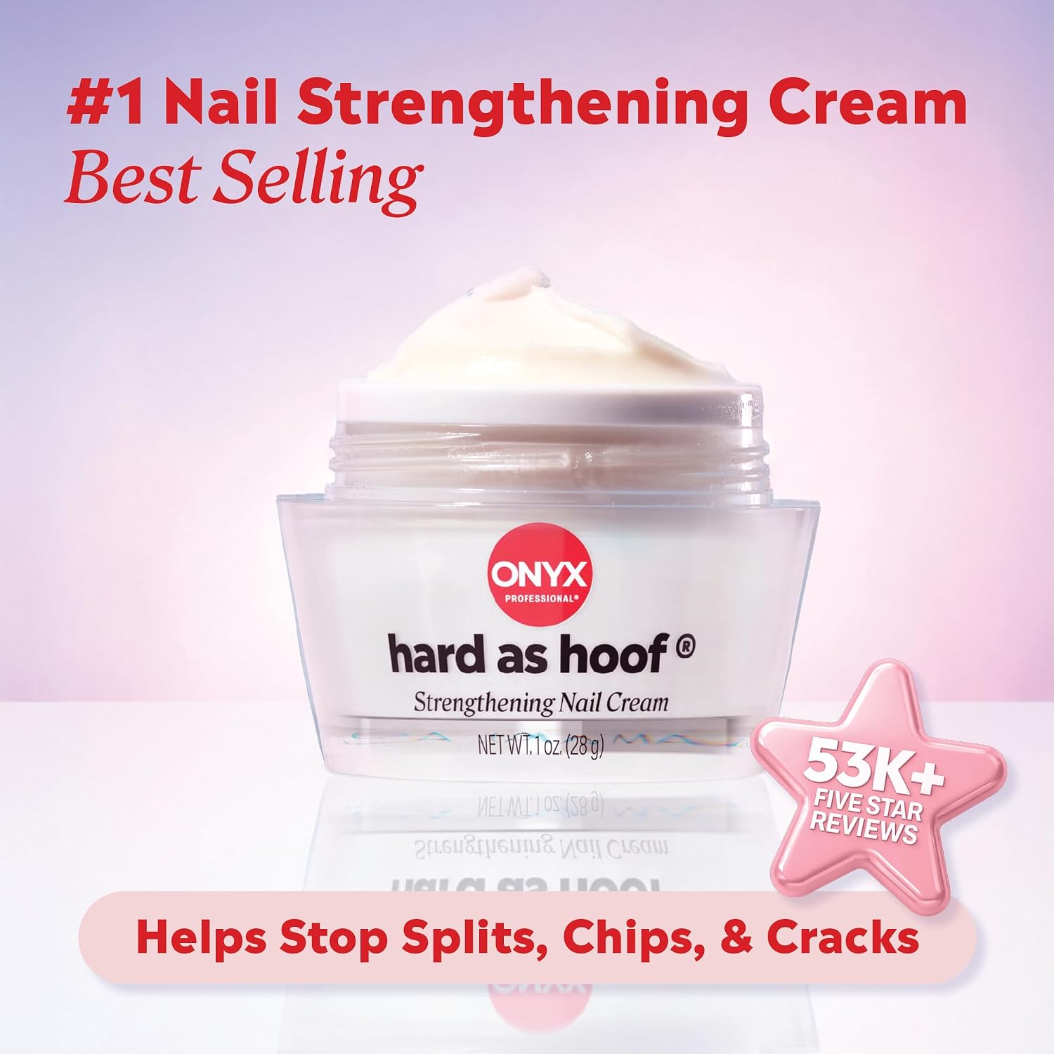 Detalle de Onyx Professional Hard as Hoof Nail Strengthening Cream (Island Coconut Scent) — 1 oz