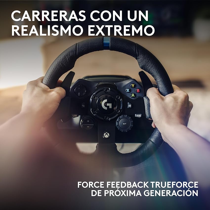 Thumbnail 2 de Logitech G G923 volante y pedales TRUEFORCE 1.000 Hz para Xbox y PC