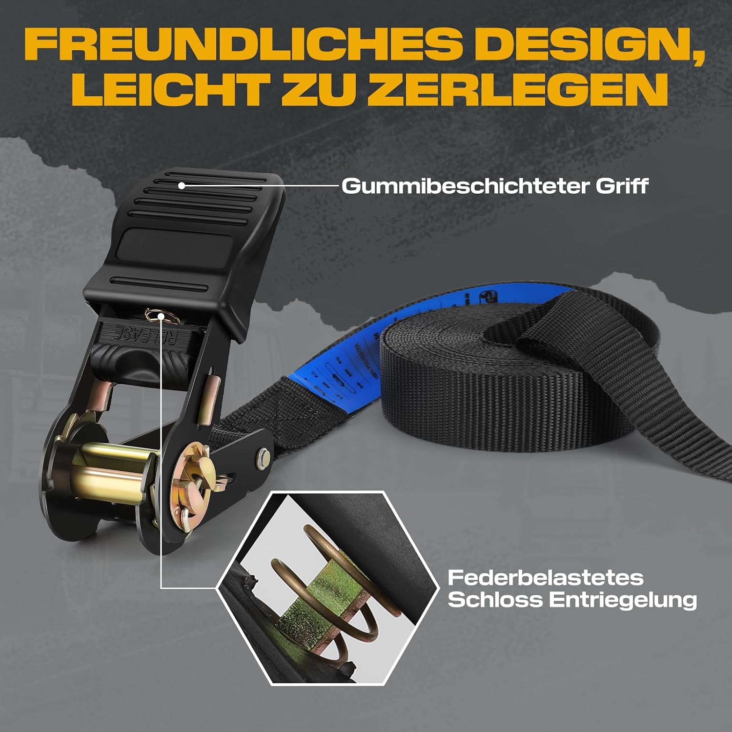 Thumbnail 2 de IAZZCO Spanngurte mit Ratsche 6 m 25 mm