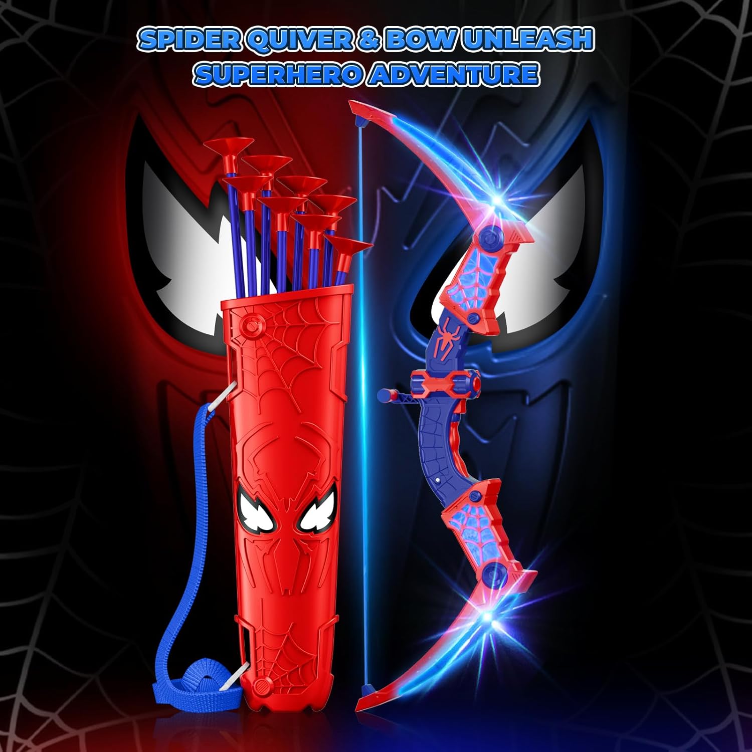 Thumbnail 4 de Spider Toy Bow and Arrow Set with LED Lights