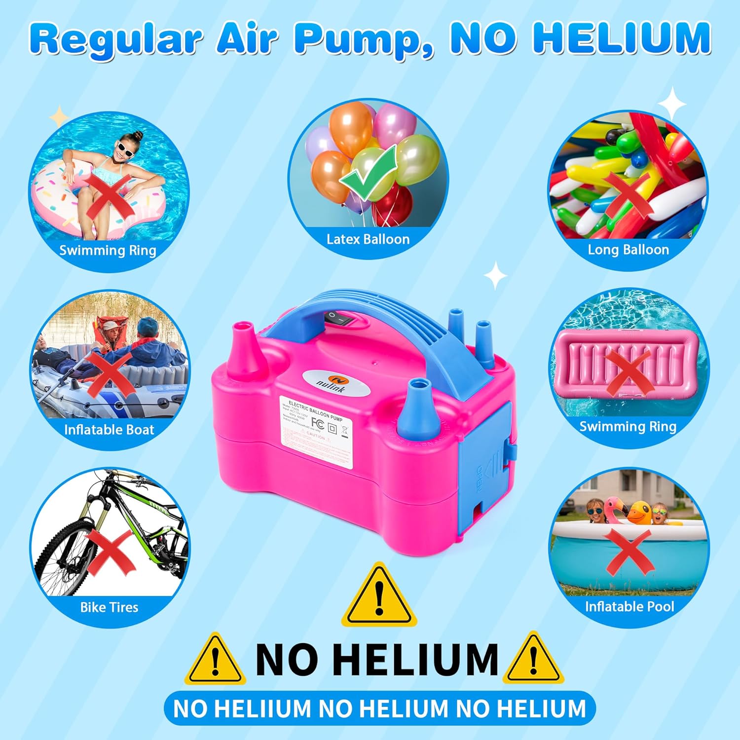 Thumbnail 5 de Nulink Electric Balloon Pump 600W 🎈