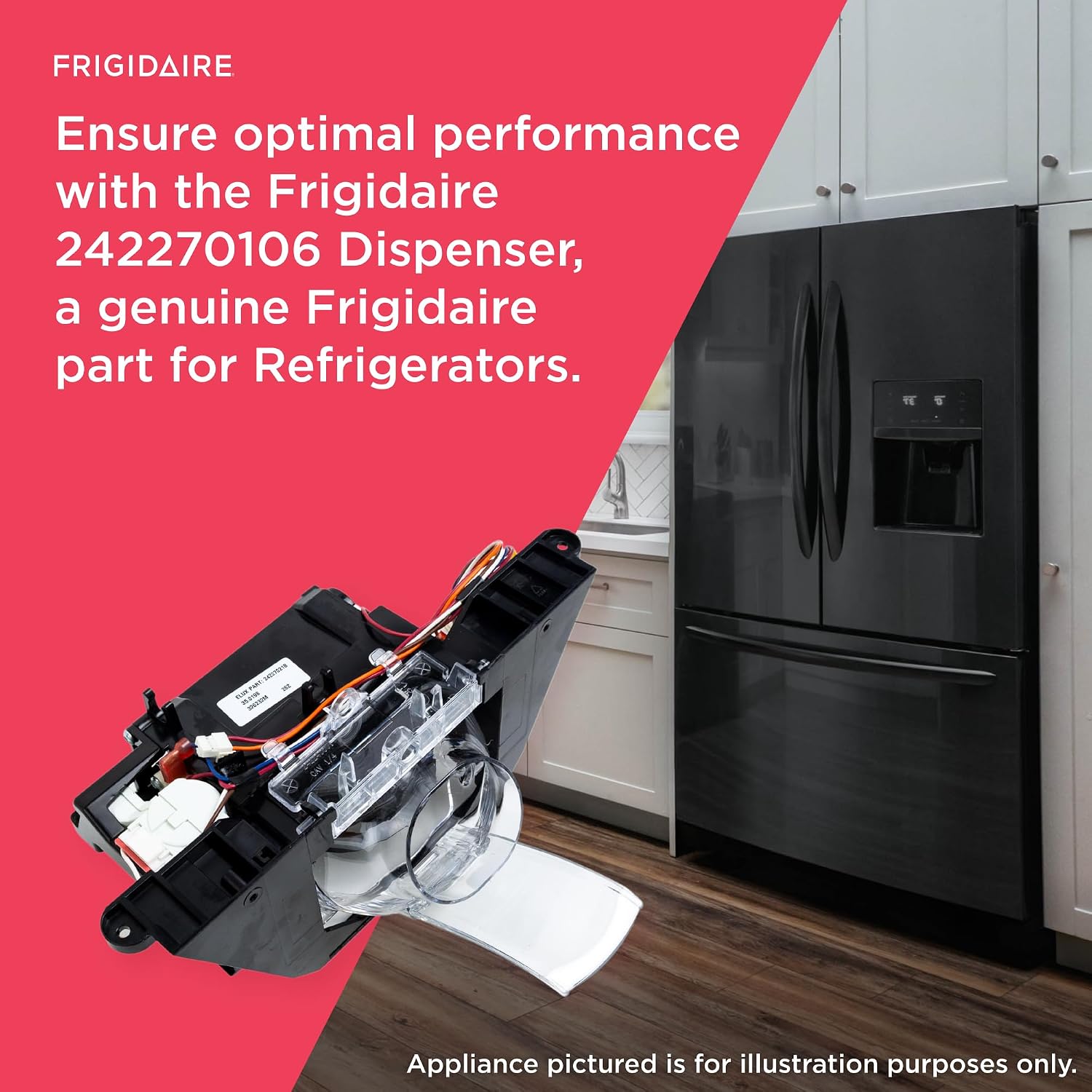 Detalle 1 de Frigidaire refrigerator dispenser 242270106