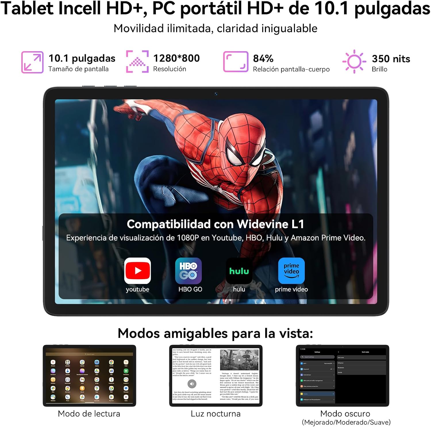 Thumbnail 5 de TABWEE T20 Tablet Android 16 10 pulgadas 24GB