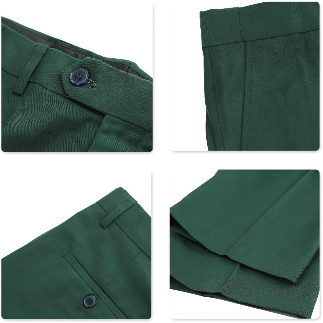 Thumbnail 6 de YOUTHUP 3-teiliges Herrenanzug-Set – Slim Fit mit 2-Knopf Sakko, Weste und Hose