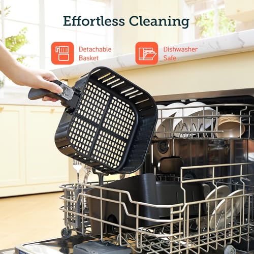 Thumbnail 8 de COSORI Air Fryer 5.5L: 1700W, 11 Presets, 100 Recipe Cookbook, Non-Stick & Dishwasher Safe Basket (CP158-AF) – Black