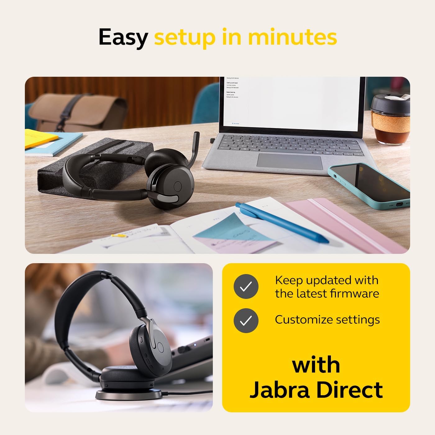 Detalle de Jabra Wireless Headset, Evolve2 65 Flex