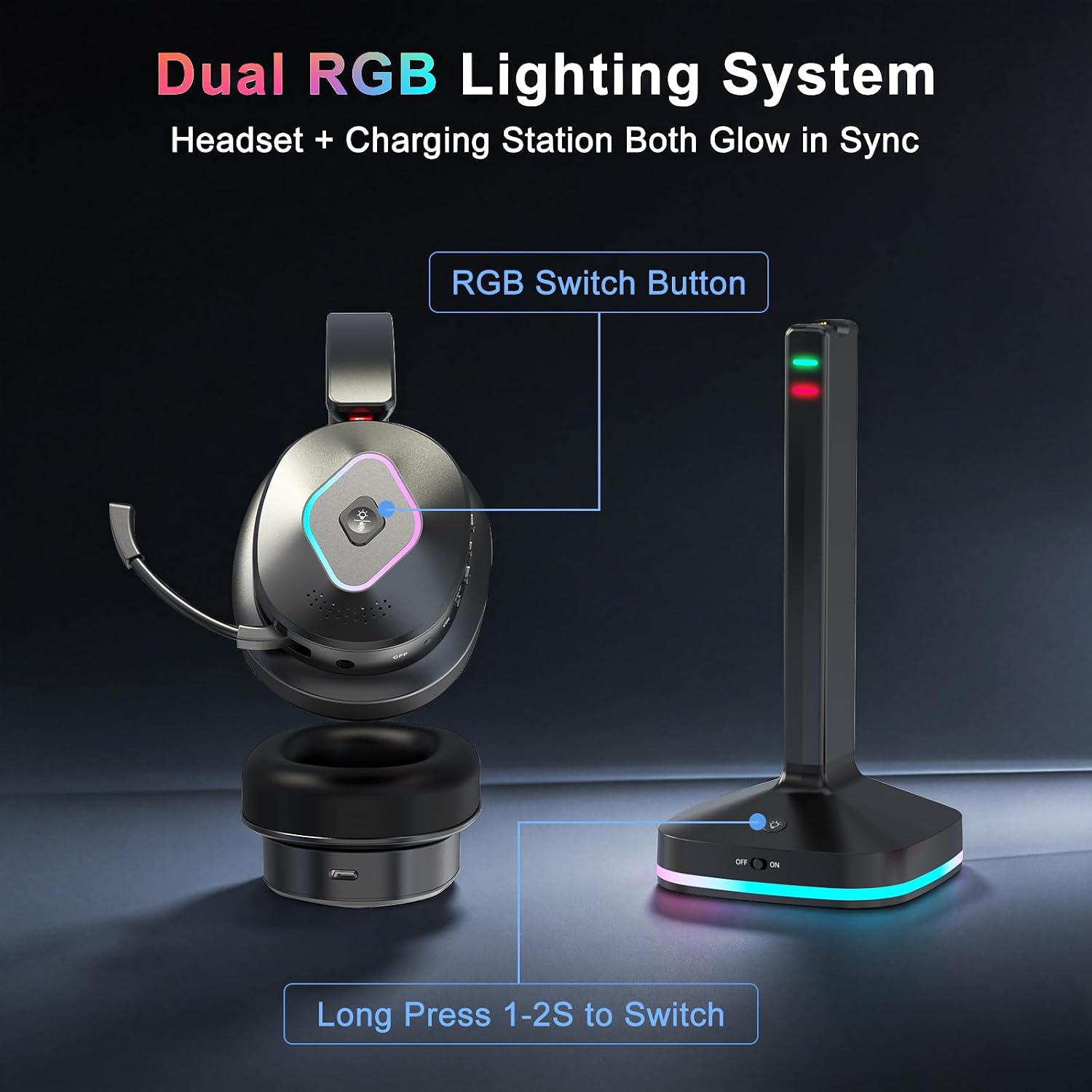 Thumbnail 5 de Earbay wireless gaming headset, Bluetooth 6.0