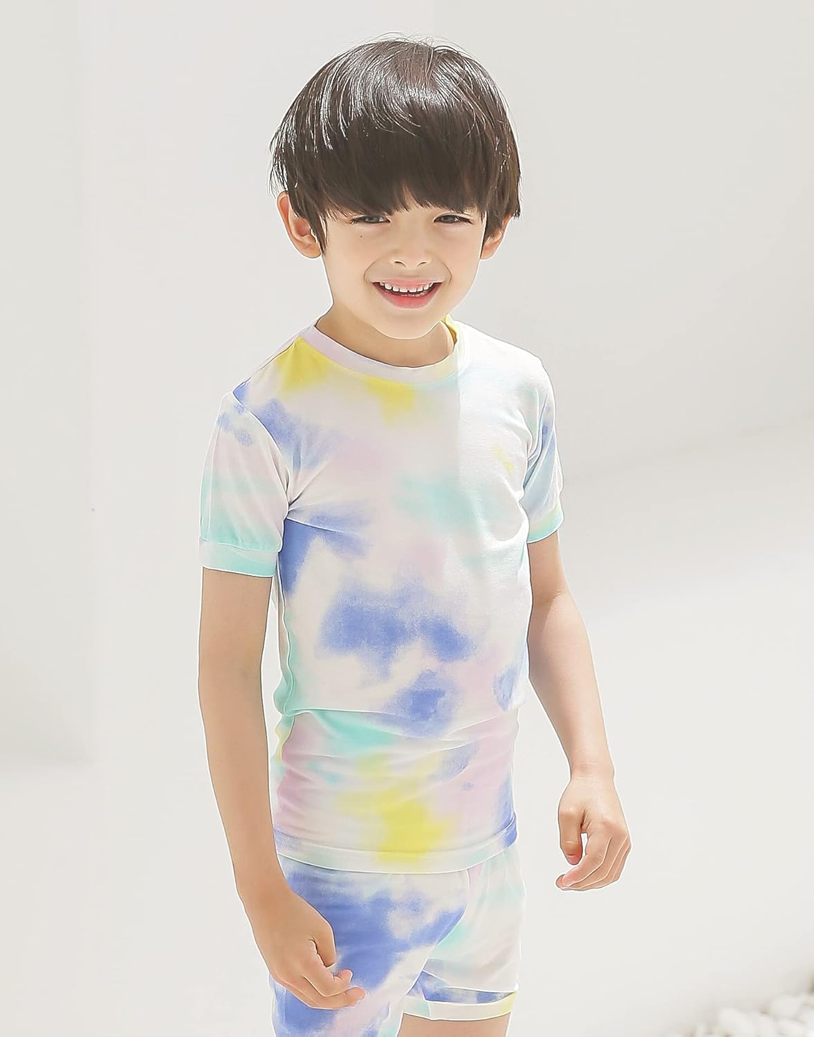 Detalle de VAENAIT BABY Tie-Dye Bamboo Pajama Set (2pcs) for Infants to 12Y
