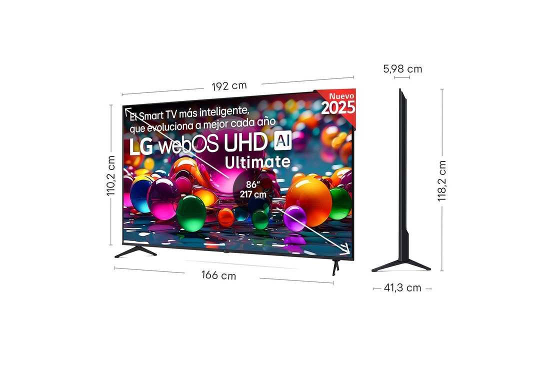Thumbnail 1 de LG UA72 Smart TV UHD Ultimate AI 86" 4K 2025 📺