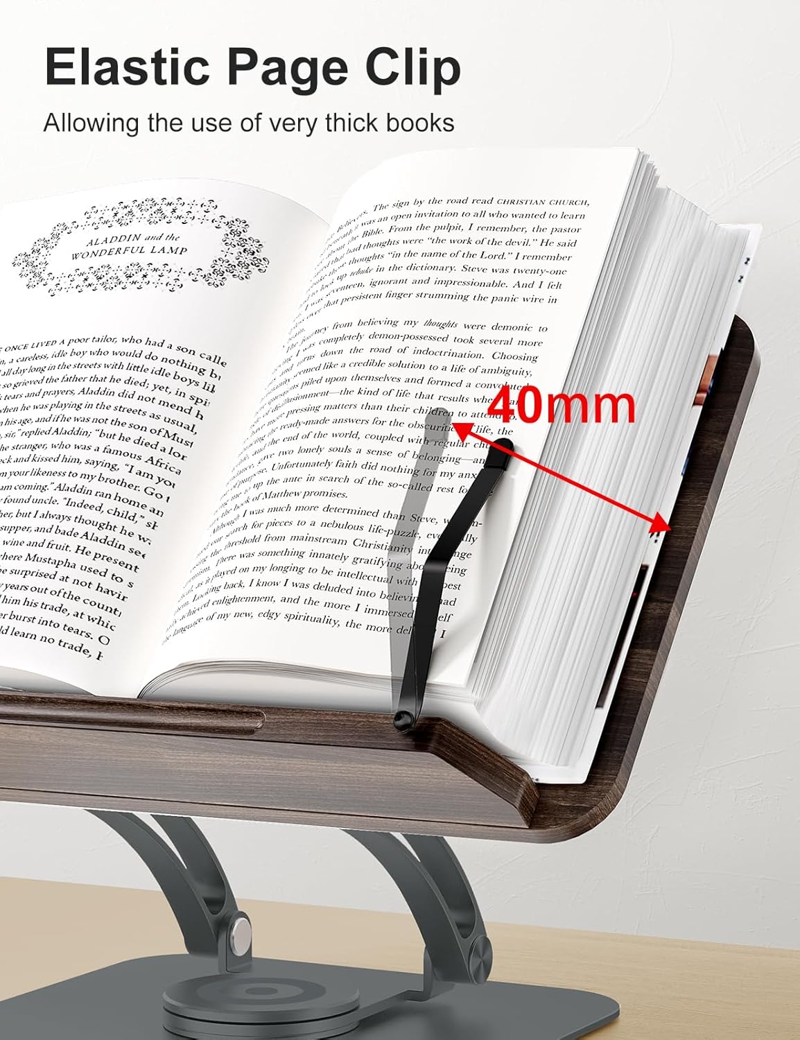 Thumbnail 4 de Tounee Buchständer Verstellbarer 360° Basis