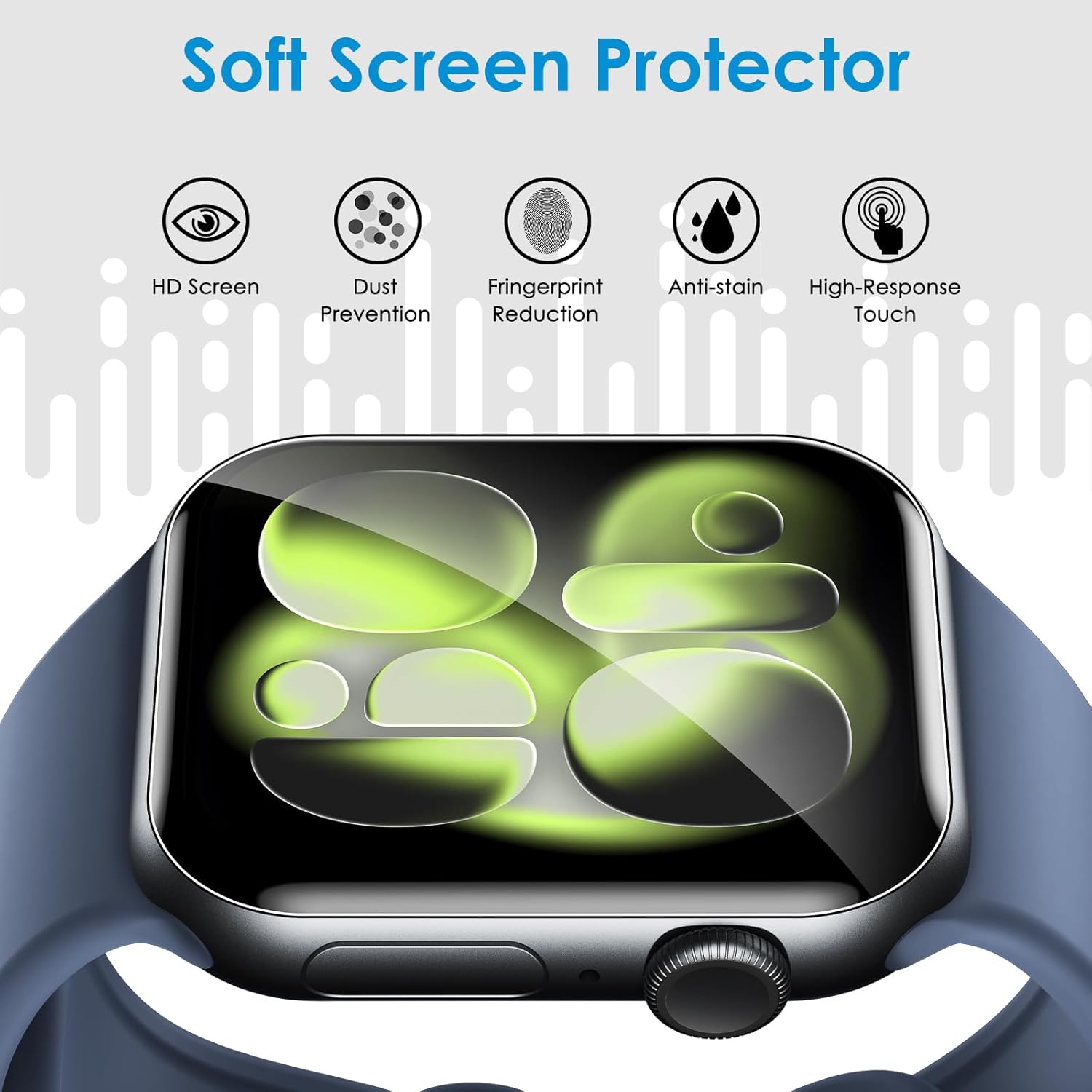 Thumbnail 2 de UniqueMe Apple Watch 46mm screen protector