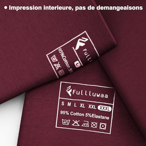 Thumbnail 4 de Fullluwaa Boxer Homme Coton – Lot de 8, Doux et Confortables, Ceinture Élastique sans Étiquettes