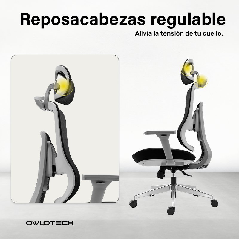 Thumbnail 2 de Owlotech Summit Silla ergonómica negra