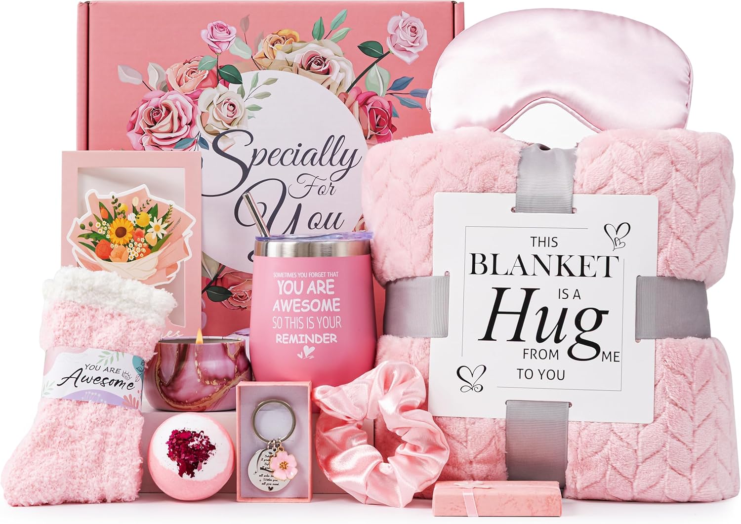 Thumbnail 6 de Pamper Gifts for Women: Sunlit Self-Care Gift Box with Luxury Throw and Spa Essentials