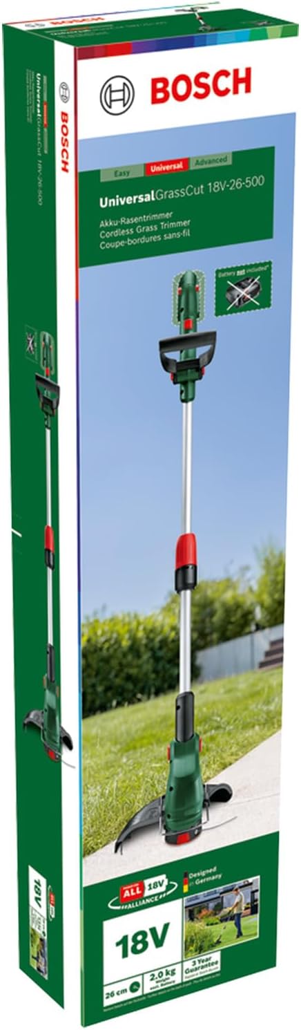 Thumbnail 6 de Bosch Akku-Rasentrimmer UniversalGrassCut 18V-26-500 (ohne Akku, ohne Ladegerät) – fürs Rasenkanten- und -trimmen