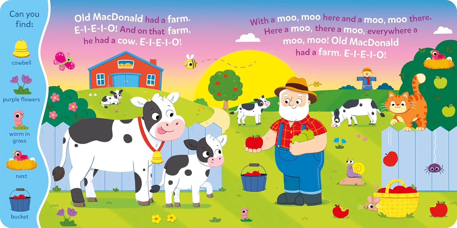 Detalle de Kidsbooks Publishing Search & Find: Old MacDonald 6-Button Sound Book