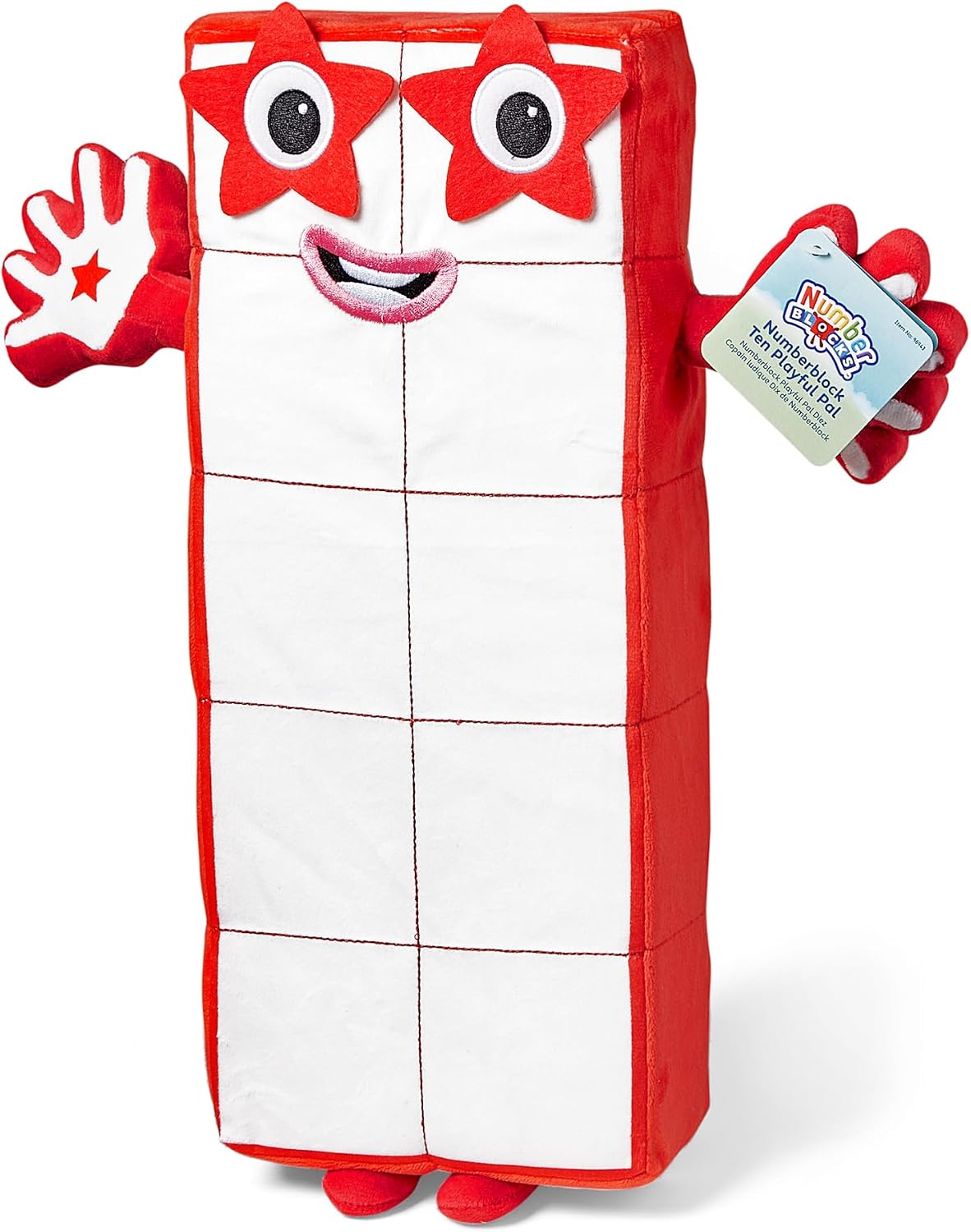 Detalle de Learning Resources Numberblocks HM96943-UK knuffelpop Tien, 42 cm pluche