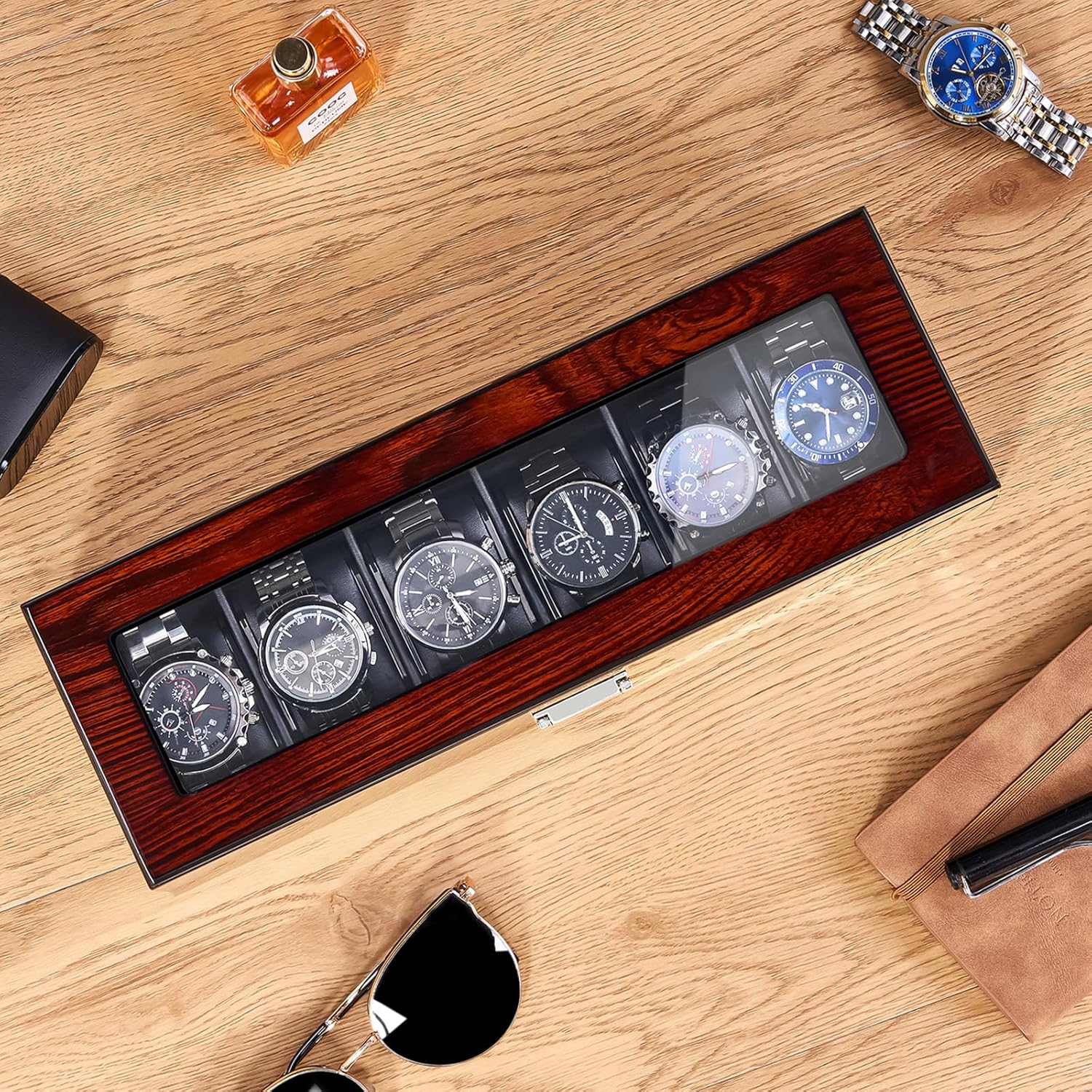 Thumbnail 5 de BEWISHOME Caja para relojes hombre ESSH06Y