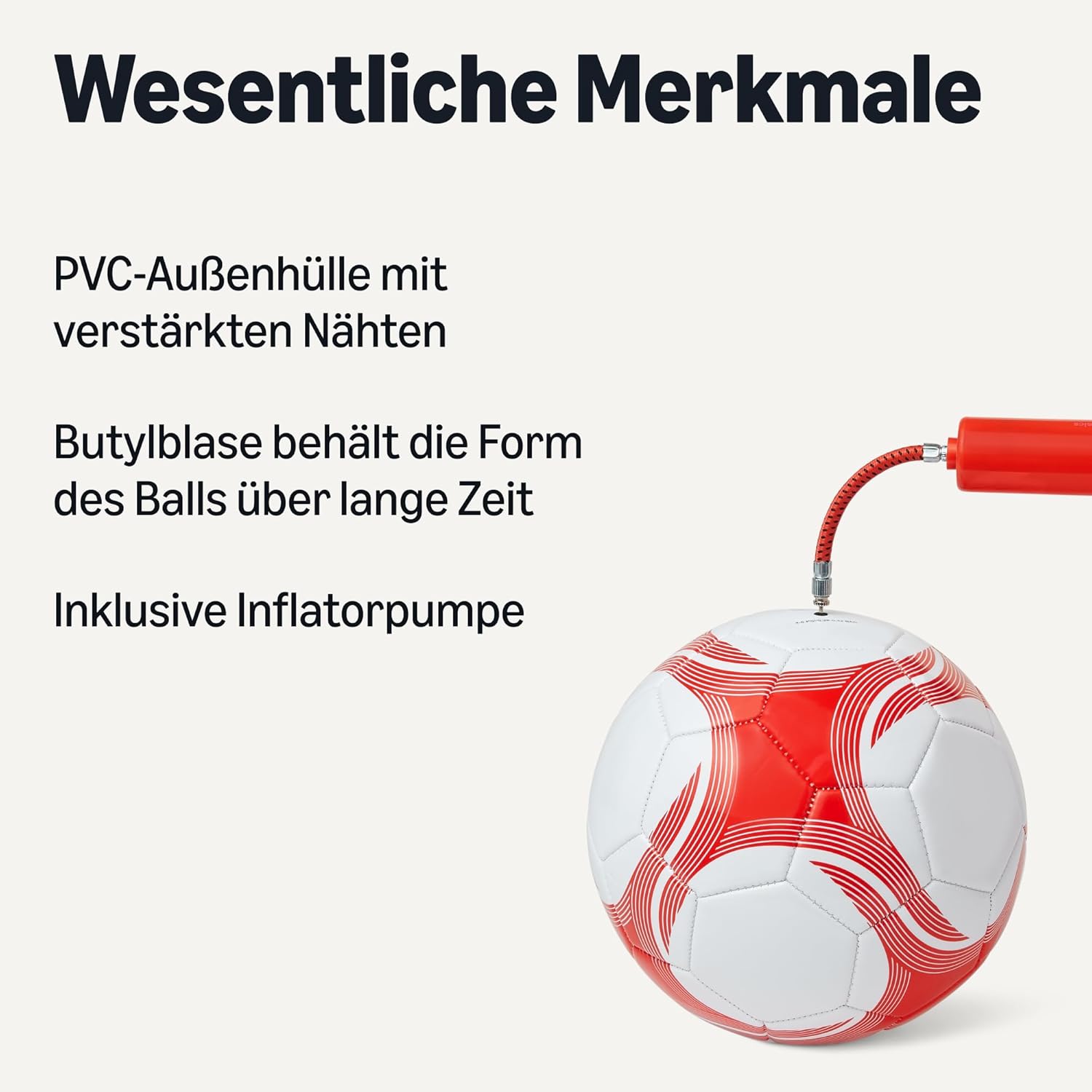 Thumbnail 1 de Amazon Basics Trainingsball Fußball mit Pumpe 256 g ⌚