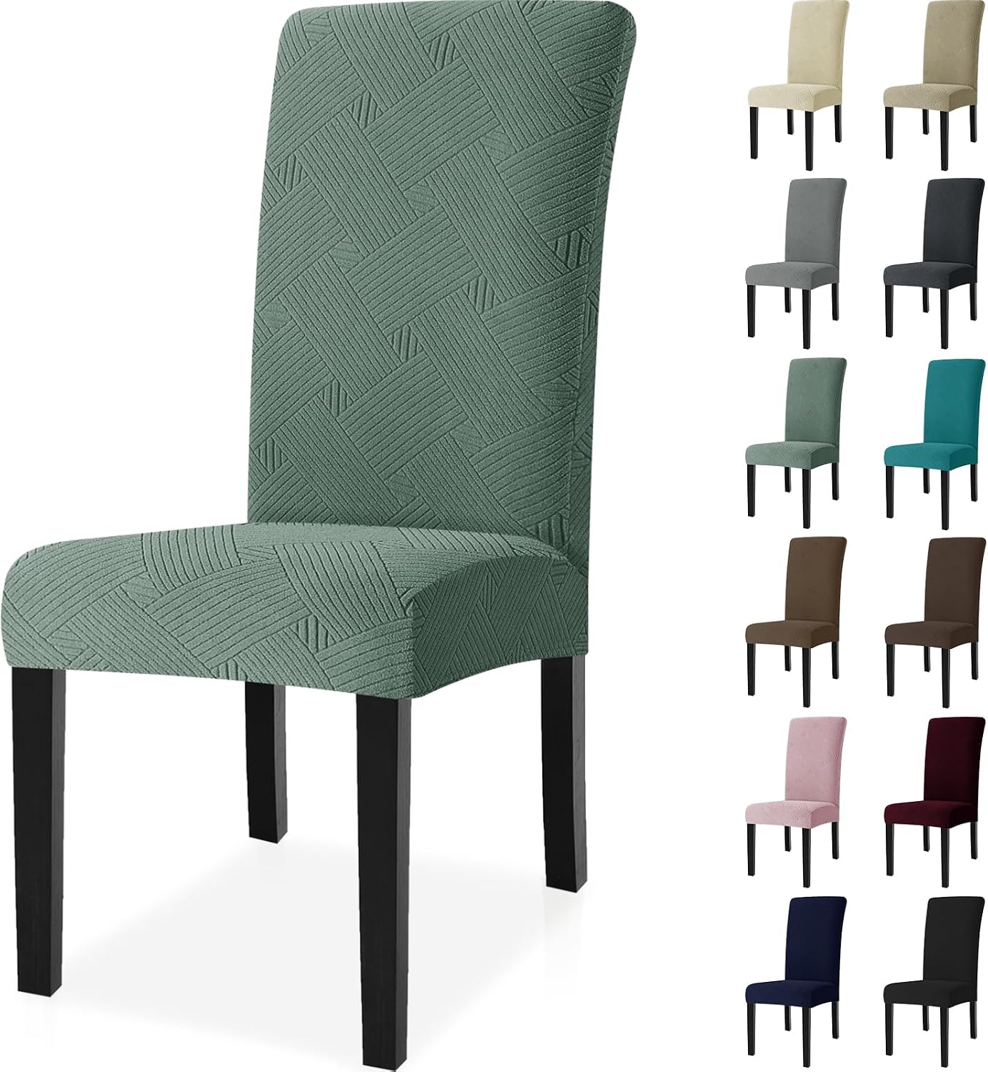 Ystyle housse de chaise 6 pièces extensible