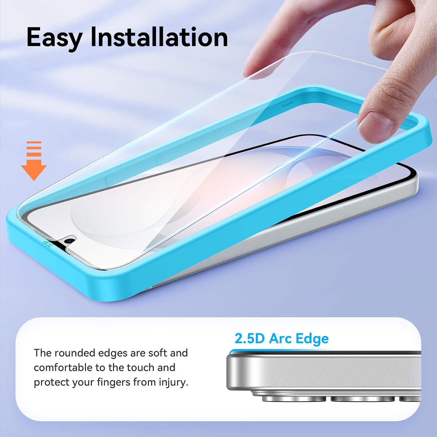 Detalle de Niphabe 3 Pack tempered glass S26 5G