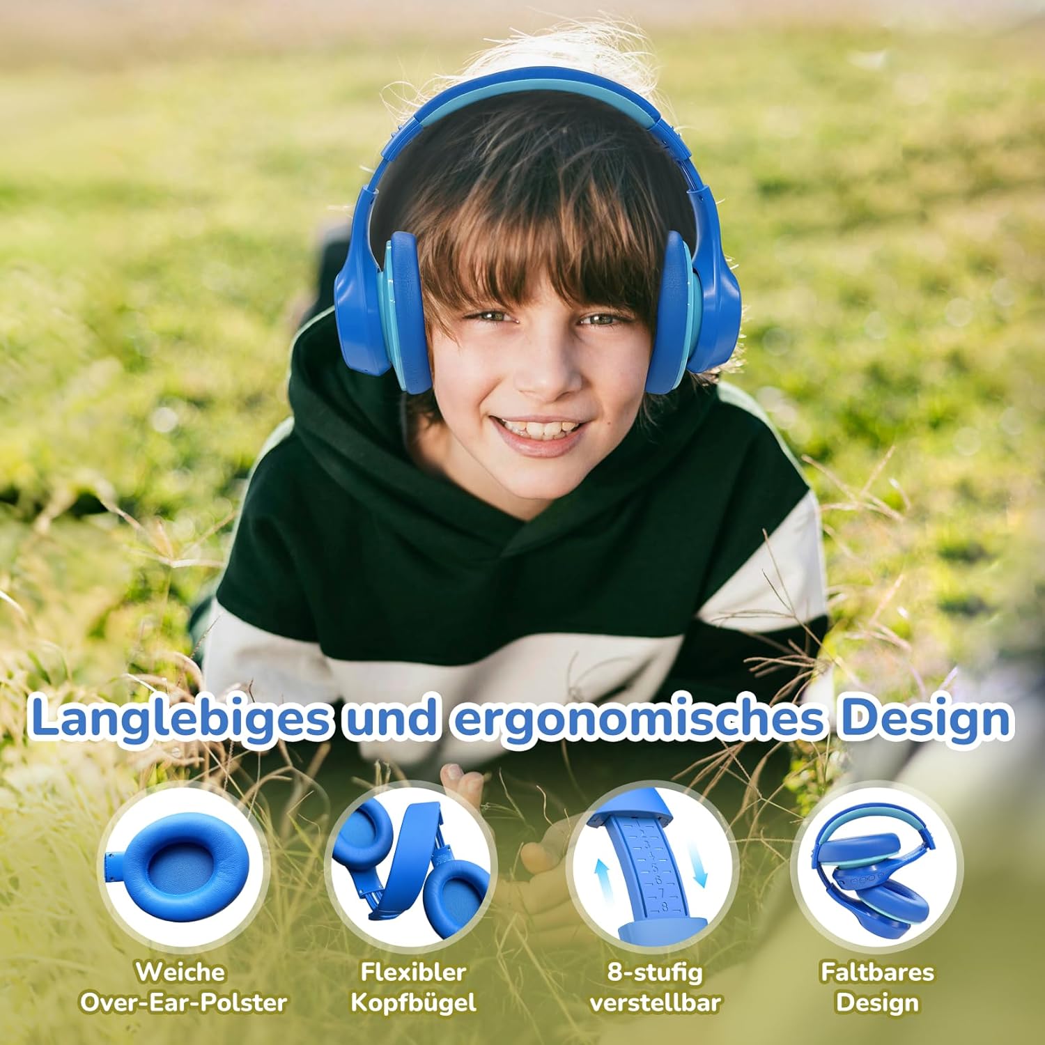 Thumbnail 6 de EarFun Bluetooth Kinder Kopfhörer 120H Akku
