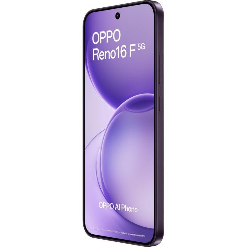 Detalle de OPPO Reno16 F 5G, móvil de 8 GB/256 GB con triple cámara y zoom óptico 3,5x